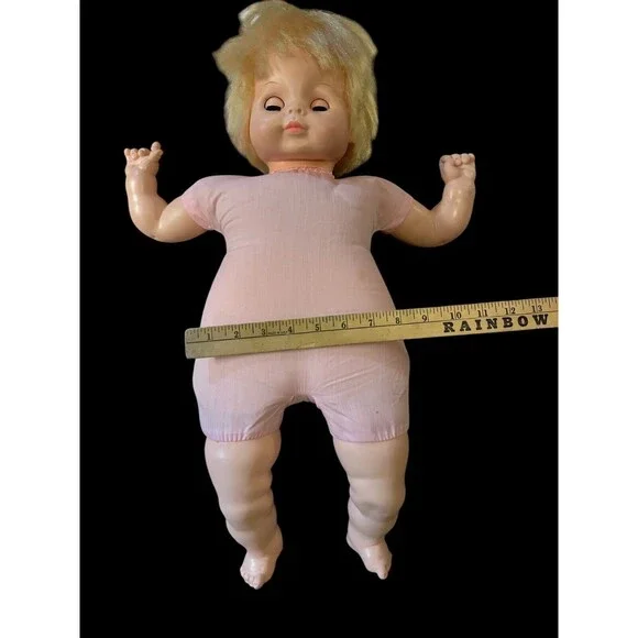 222” Vintage Vogue BABY DEAR ONE Blonde/Blue Eyes Doll Redesigned Face 1965 - Picture 4 of 15